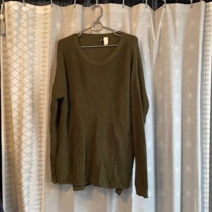 Army green sweater
